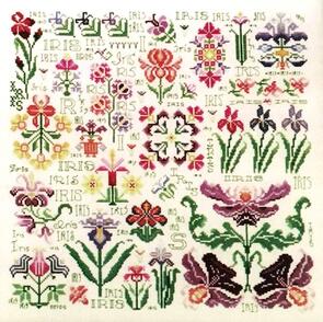 Rosewood Manor Cross Stitch Designs - Dreaming of Iris