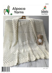 Alpaca Yarns Crochet Baby Blanket Pattern / Kit