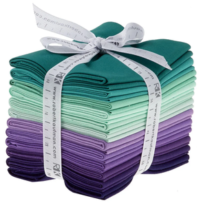 Robert Kaufman Kona Fat Quarters - Aurora Palette