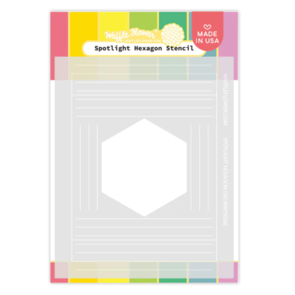 Waffle Flower Spotlight Hexagon Stencil