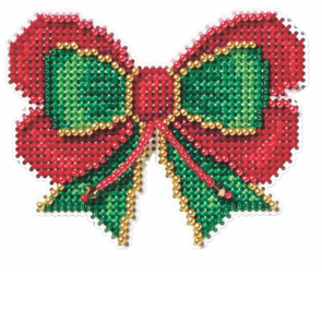 Mill Hill Cross Stitch & Bead Kit - Holiday Bow