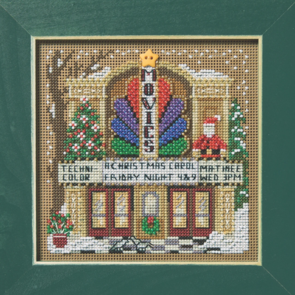 Mill Hill Buttons & Beads Cross Stitch Kit - Christmas Village Series - Movie Theater