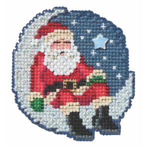 Mill Hill Cross Stitch & Bead Kit - Sleepy Santa