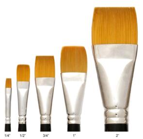 Trekell Golden Taklon 6" Handle - Wash Brush