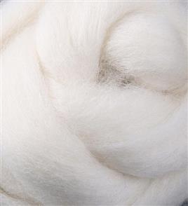 Ashford Corriedale Fibre Pack 1kg - White 091