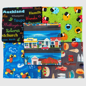 Nutex Kiwiana NZ Kiwi As Prints 5pc FQ Bundle