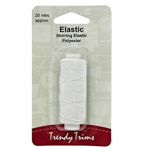 Trendy Trims Shirring Polyester Elastic 20mtrs