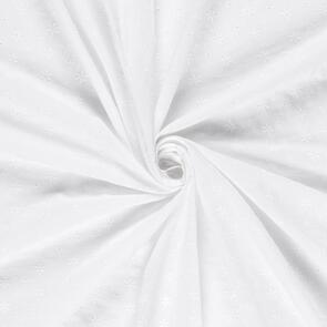 Nooteboom Cotton Poplin Fabric Embroidered Stars - 110gsm