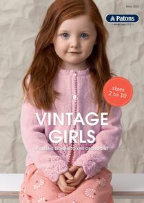 Patons Vintage Girls Knitting Booklet
