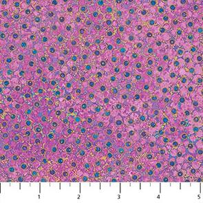 Northcott Shimmer - Webbed Dots Midnight Sky