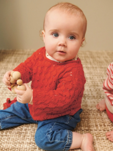 Sandnes Garn Pattern 2407-4 - Lilja Sweater Baby - Full Kit