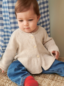 Sandnes Garn Pattern 2407-7 - Dina Peplum Cardigan - Full Kit