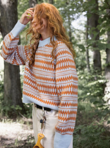 Sandnes Garn Pattern 2410-4 - Kleiva Ladies Sweater - Full Kit