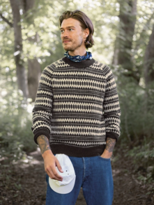 Sandnes Garn Pattern 2410-5 - Kleiva Mens Sweater - Full Kit