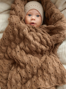 Sandnes Garn Pattern 2413-3 - Lilja Baby Blanket - Full Kit