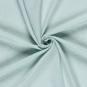 Nooteboom Cotton Poplin Fabric Seersucker Check Small - 100gsm