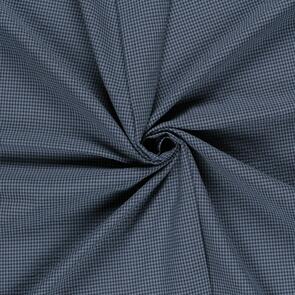 Nooteboom Cotton Poplin Fabric Seersucker Check Small - 100gsm