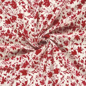 Nooteboom Bamboo Poplin Fabric Printed Flowers - 130gsm