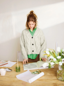 Sandnes Garn Pattern 2502-1 - Harper Cardigan - Full Kit