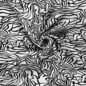 Nooteboom Woven Viscose Linen Fabric Printed Zebras - 170gsm