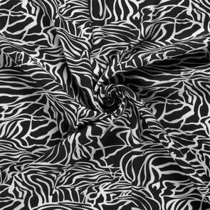 Nooteboom Woven Viscose Linen Fabric Printed Zebras - 170gsm