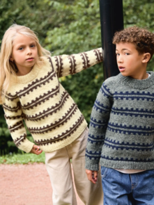 Sandnes Garn Pattern 2513-3 - Ridge Sweater Junior - Full Kit