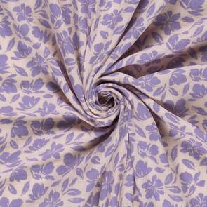 Nooteboom Muslin Fabric Printed Flowers - 135gsm