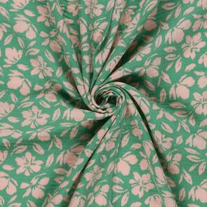 Nooteboom Muslin Fabric Printed Flowers - 135gsm
