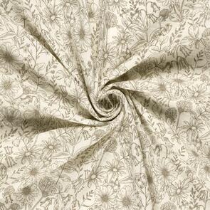 Nooteboom Muslin Fabric Printed Floral - 135gsm