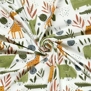 Nooteboom Jersey Fabric Printed Animals - 200gsm