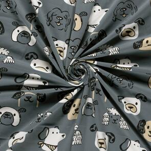 Nooteboom Jersey Fabric Printed Dogs - 200gsm