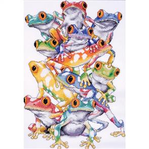 Design Works Cross Stitch Kit: Frog Pile