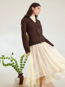 Sandnes Garn Pattern 2602-3 - Ember Cardigan - Full Kit