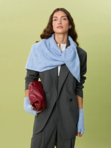 Sandnes Garn Pattern 2607-03 - Miu Pointelle Shawl - Full Kit