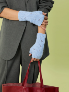 Sandnes Garn Pattern 2607-04 - Miu Pointelle Mittens - Full Kit