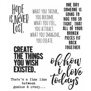 Stampers Anonymous Tim Holtz Stamp Set - Ponderings - Quotes