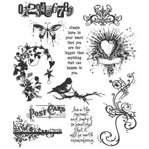 Stampers Anonymous Tim Holtz Stamp Set - Urban Chic - 11pc