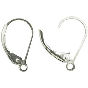 Cousin Plated Silver Elegance Metal Findings - Lever Earrings 6/Pkg