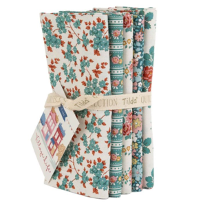 Tilda Village life || FQ Bundle - Petrol/Teal ( 5 pcs)