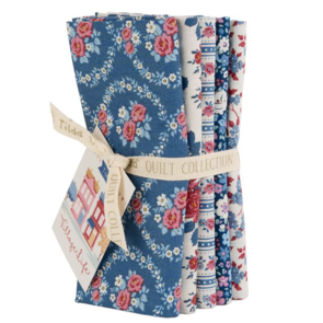 Tilda Village life || FQ Bundle - Blue ( 5 pcs)