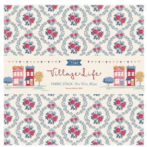 Tilda Village life || Fabric Stack 10" Square ( 40 pcs)