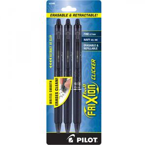 FriXion Clicker Navy 3pk