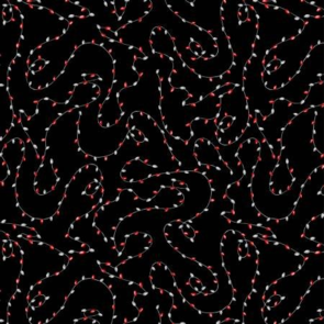 Wilmington Prints Snowy Tidings - String Lights - Black