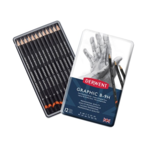 Derwent Graphic Pencil Tin 12 Hard