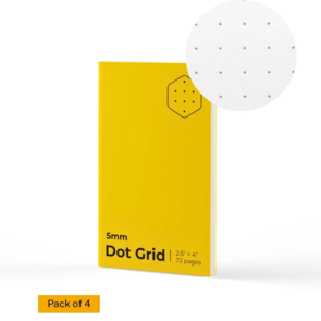 LOCHBY A7 Dot Grid Notebook (Pack of 4)