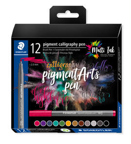 Staedtler Pigment Arts Calligraphy Pen Set, 12 Pc
