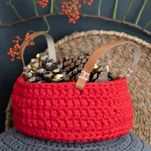 Hoooked Zpagetti : Basket Panama - Red