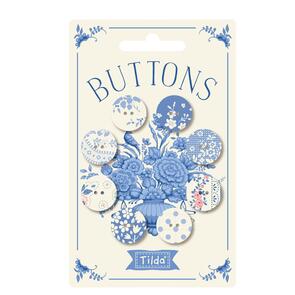 Tilda Something Blue ||  Buttons - Light (8pcs)