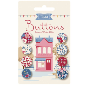 Tilda Village life || Buttons Winter ( 8 pcs)