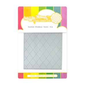 Waffle Flower Dashed Rhombus Panel Die